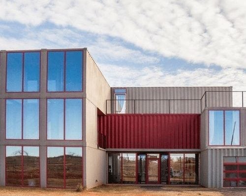 YOUNG SHIPPING CONTAINER HOUSE