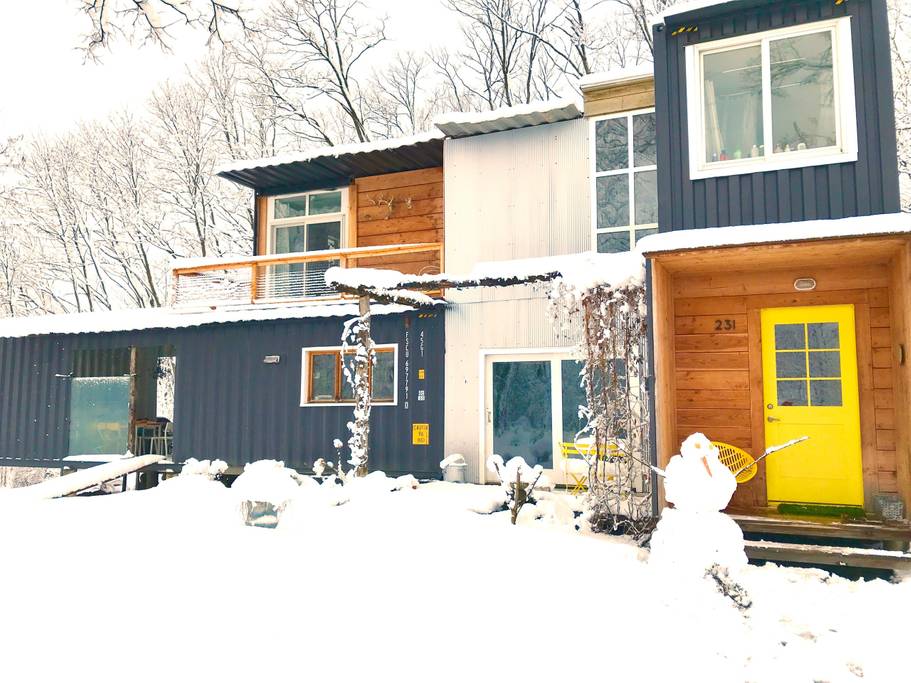 THE CORNILLON SHIPPING CONTAINER HOUSE