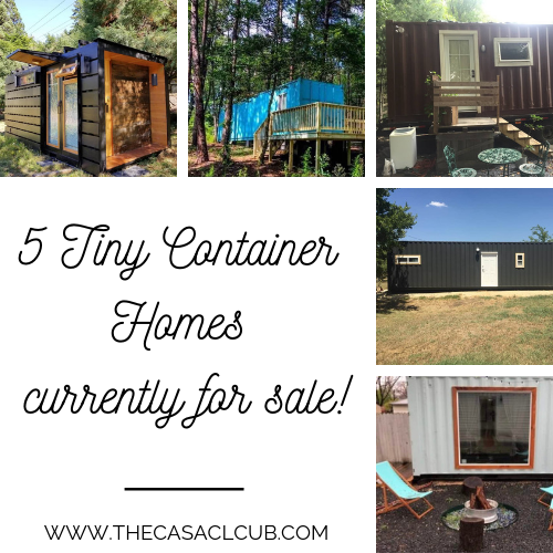 5 TINY CONTAINER HOMES FOR SALE