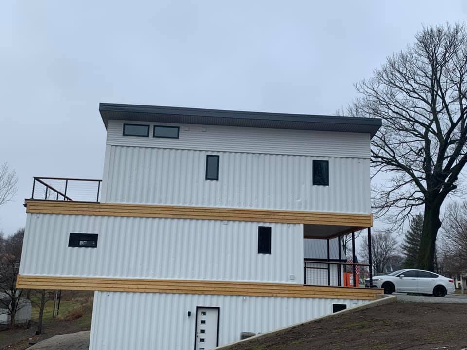 Indiana container home exterior