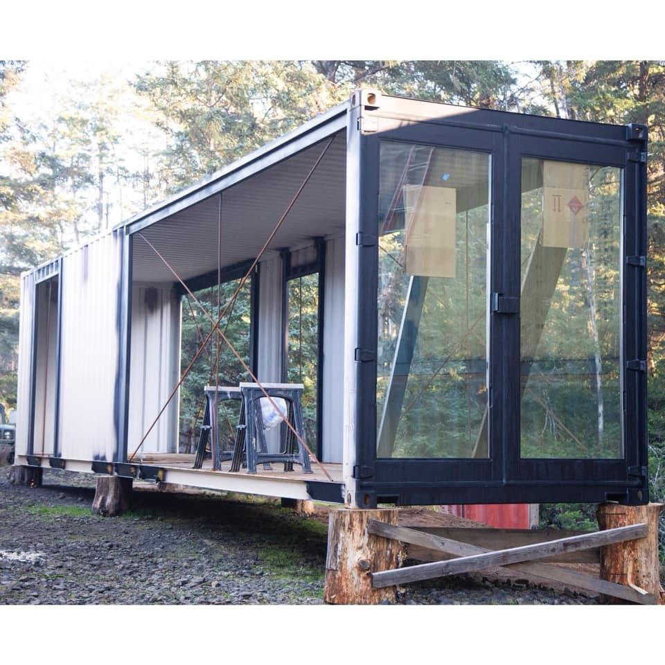 Oregon shipping container home exterior