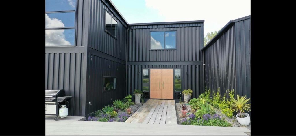 new zealand container home exterior