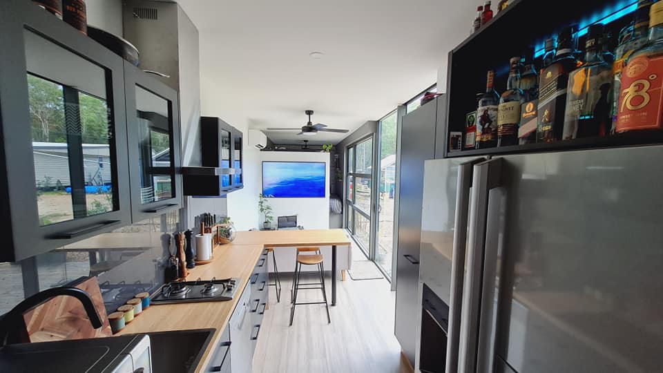 brisbane container home interior