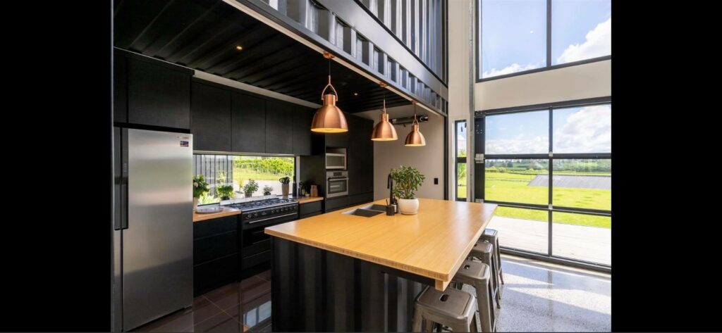 new zealand container home interior