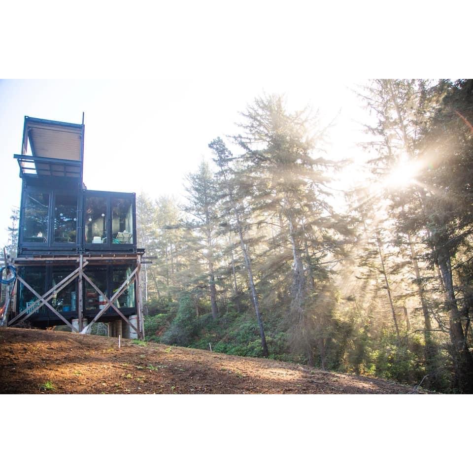 Oregon shipping container home exterior