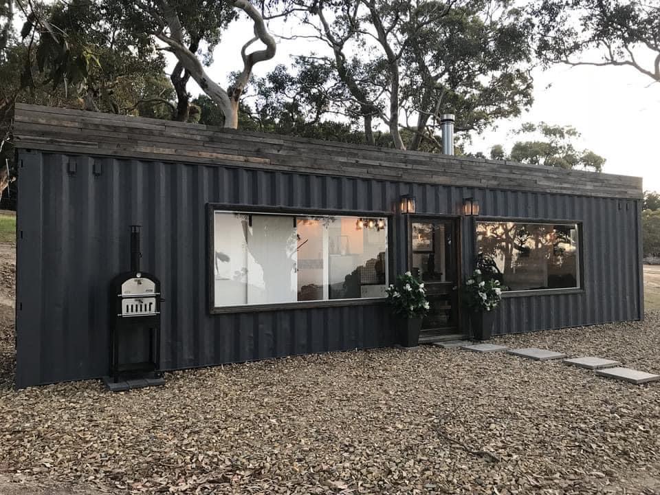 UK container home exterior