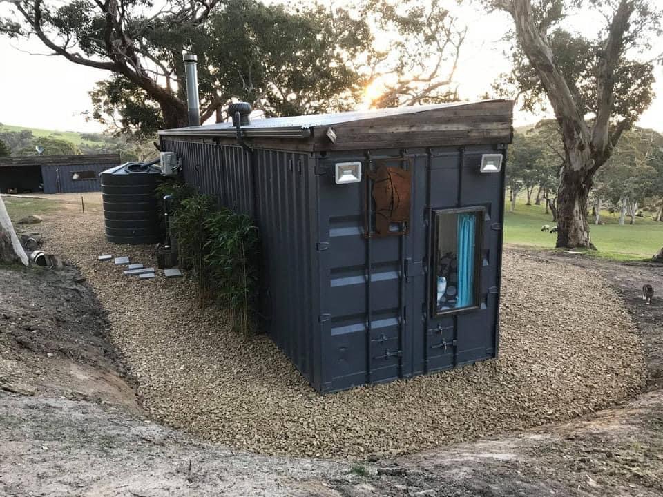 UK container home exterior