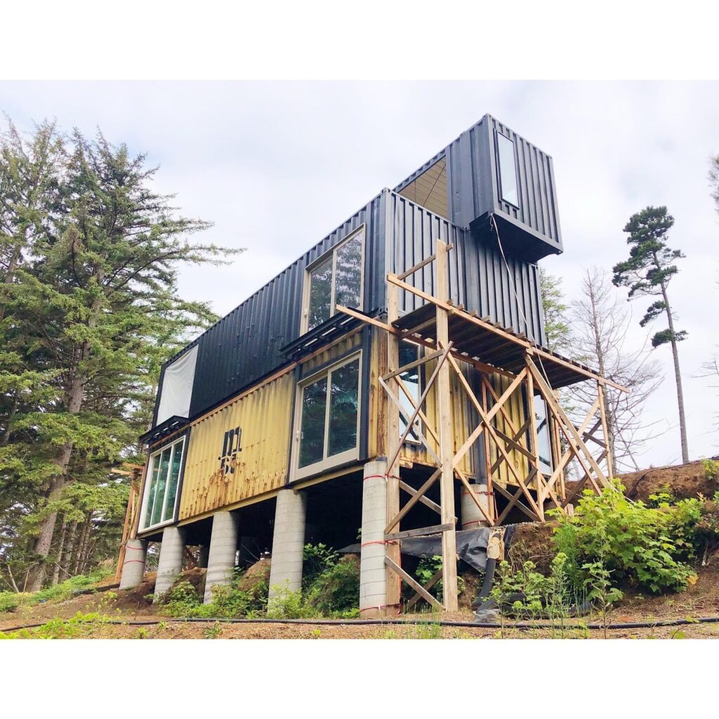 Oregon shipping container home exterior