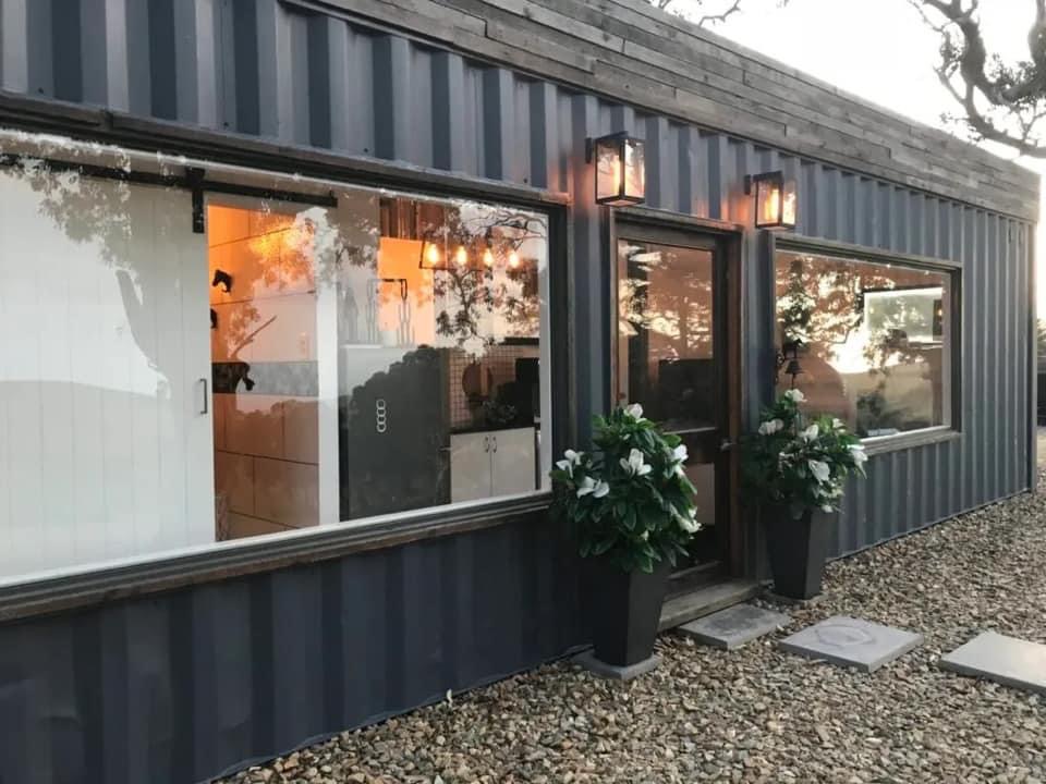 UK container home exterior