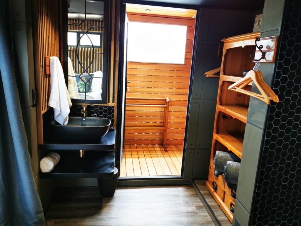 africa container home interior