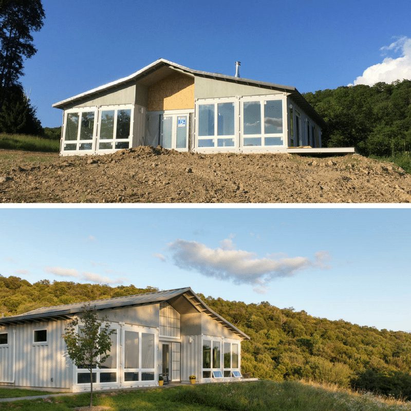 container home in Massachusetts exterior 