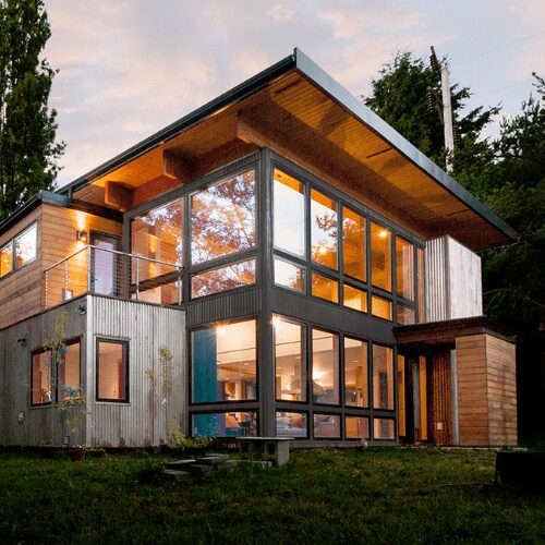 container home in texas exterior 