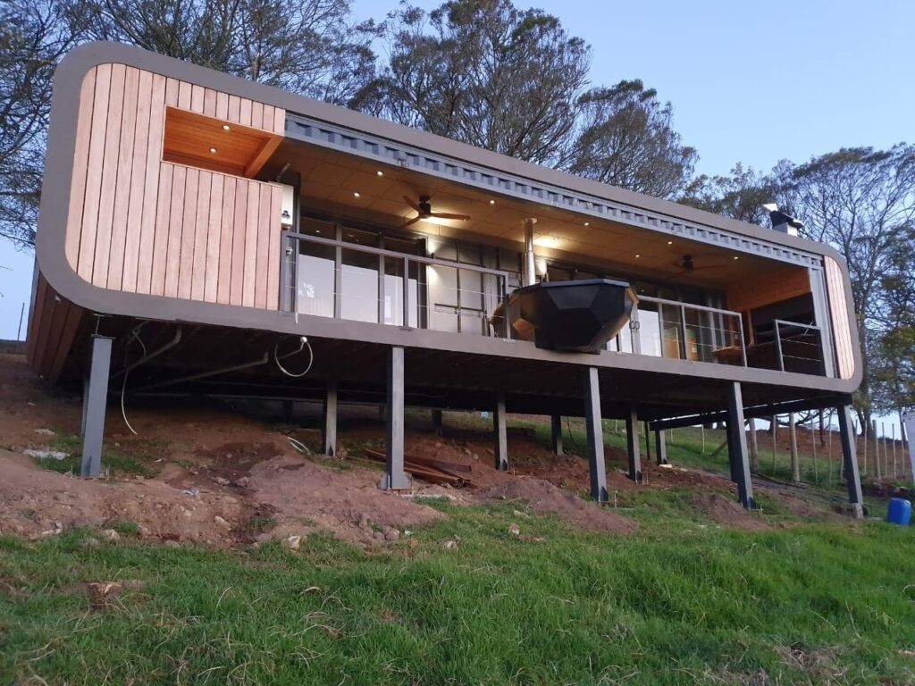 container home in utah exterior 