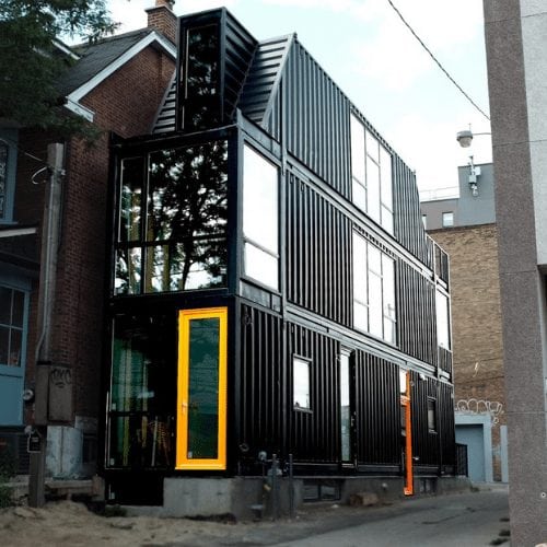 shipping container home in new york