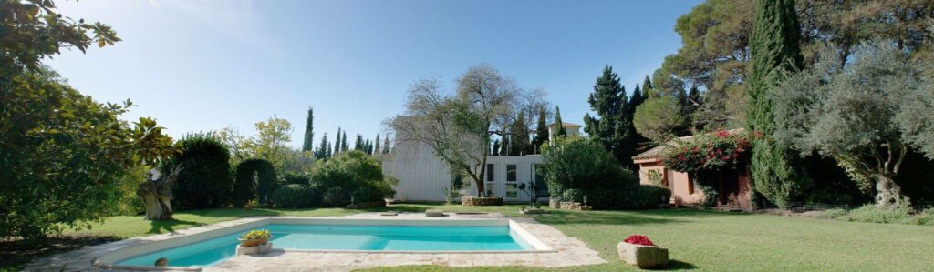 View of yard with pool