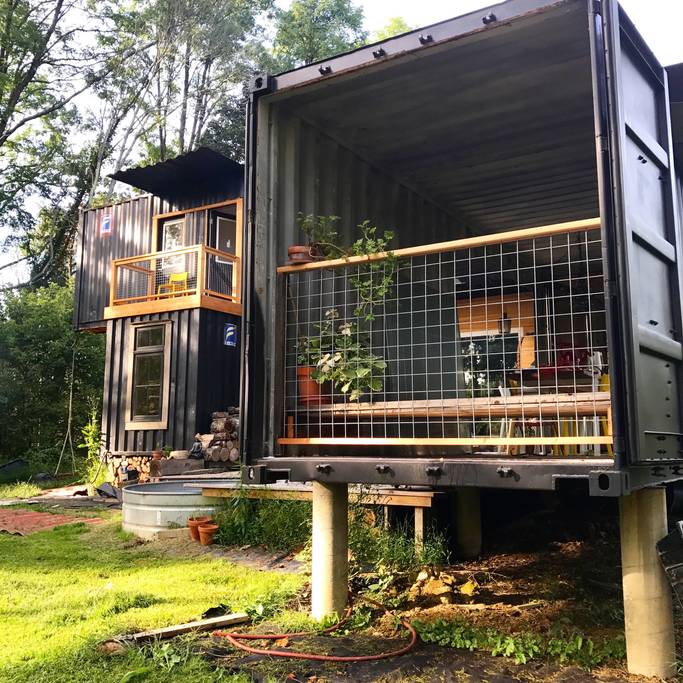 shipping container home in idaho