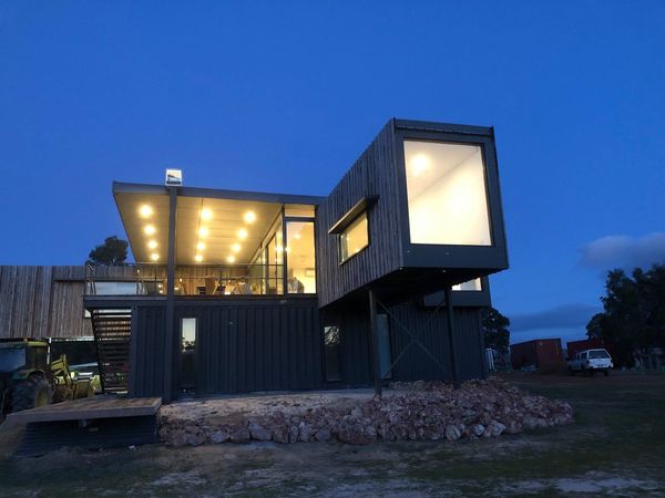 Steve Hick's Stunning Kaloorup Shipping Container House in Western Australia stunning outdoor view