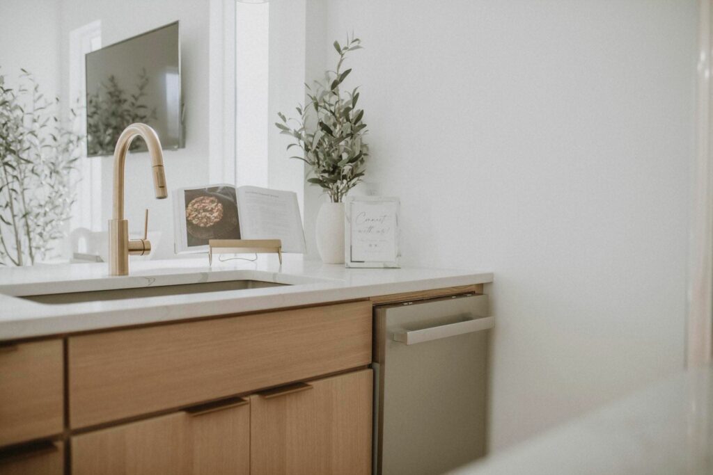 Modern Lincoln, NE Container Home Kitchen Sink - Josh Nix