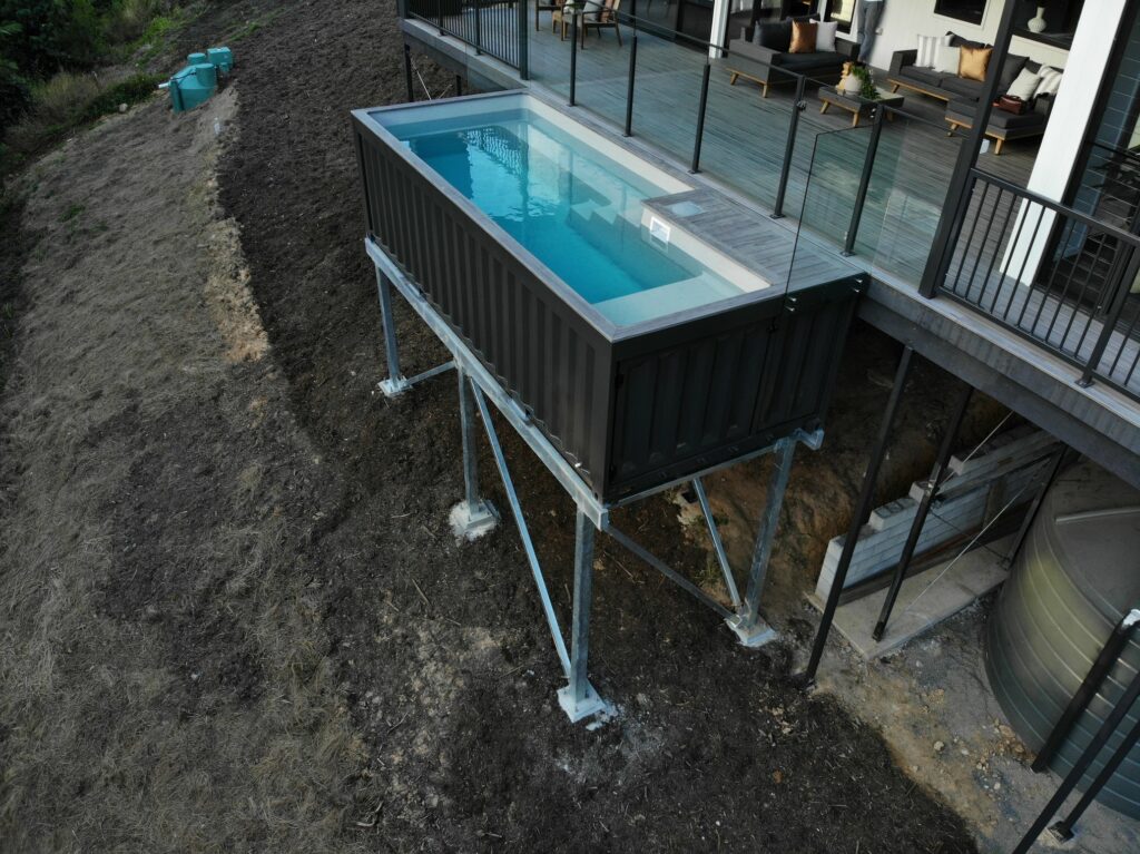 shipping container pool kit