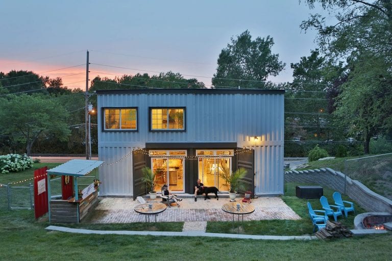 Shipping container home in Alaska