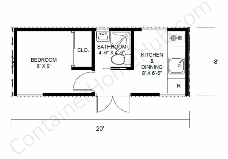 20 Foot Shipping Container Home Floor Plans