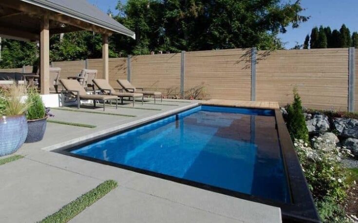 Building a Shipping Container Pool in California