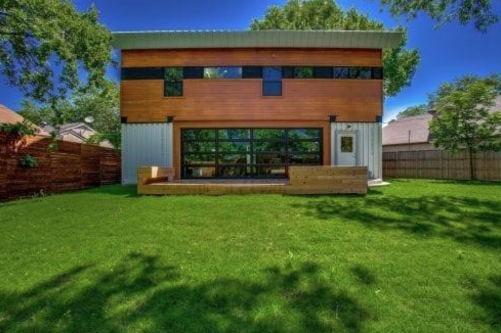 Two story shipping container home in Tampa