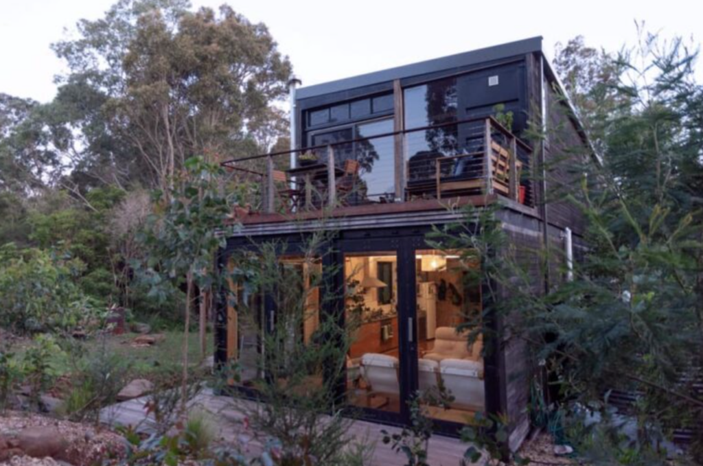 Two story container hub home in Alaska