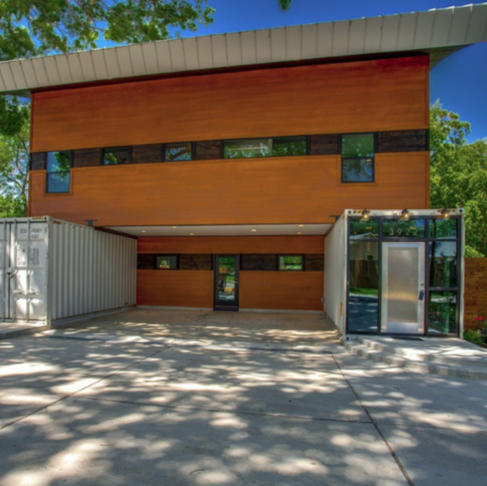 shipping container home in france