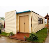 customized container house with pvc decoration