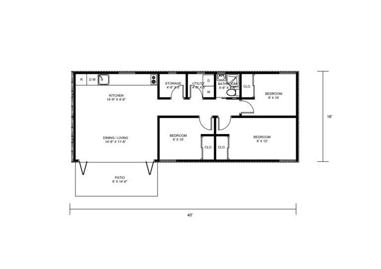 Floor Plan No. 4: Compact Space